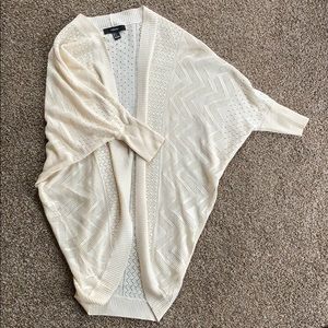 Oversized short sleeved cardigan